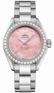 Omega Seamaster Aqua Terra 150M Master Co-Axial Diamond Stainless Steel Watch# 231.15.34.20.57.003 (Women Watch)