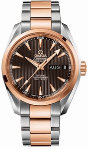 Omega Seamaster Aqua Terra Co-Axial Automatic Chronometer Annual Calender 18k Rose Gold and Stainless Steel Watch# 231.20.39.22.06.001 (Men Watch)