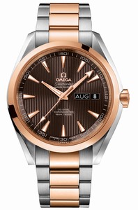 Omega Seamaster Aqua Terra Co-Axial Chronometer Annual Calender 18k Rose Gold and Stainless Steel (43mm) Watch# 231.20.43.22.06.002 (Men Watch)