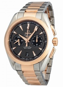 Omega Seamaster Automatic Aqua Terra Chronograph Stainless Steel and Rose Gold Watch# 231.20.43.52.06.001 (Men Watch)
