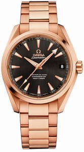 Omega Seamaster Aqua Terra Master Co-Axial Automatic Chronometer Date 18k Rose Gold Bracelet Watch# 231.50.39.21.06.003 (Men Watch)
