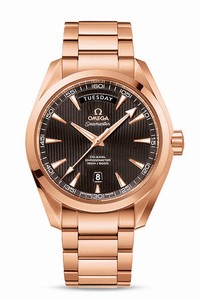 Omega Seamaster Aqua Terra Automatic Chronometer Day Date 18k Rose Gold Watch# 231.50.42.22.06.001 (Men Watch)