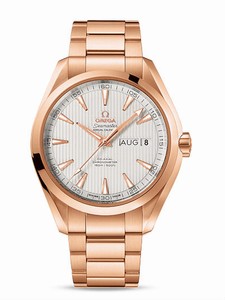 Omega Seamaster Aqua Terra Co-Axial Automatic Chronometer Annual Calender 18k Rose Gold Bracelet Watch# 231.50.43.22.02.002 (Men Watch)