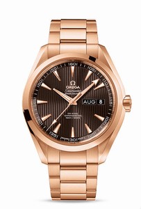 Omega Seamaster Aqua Terra Co-Axial Automatic Chronometer Annual Calender 18k Rose Gold Watch# 231.50.43.22.06.003 (Men Watch)