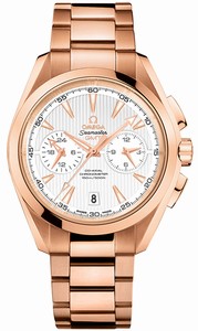 Omega Seamaster Aqua Terra Co-Axial Automatic Chronometer GMT Chronograph 18k Rose Gold Watch# 231.50.43.52.02.001 (Men Watch)
