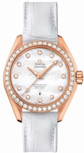 Omega Mother of Pearl Automatic Self Winding Watch # 231.58.34.20.55.003 (Women Watch)