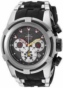 Invicta Chronograph Date Black Silicone Disney Limited Edition Watch # 23236 (Men Watch)