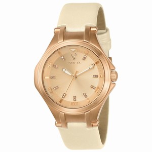 Invicta Rose Dial Fixed Rose Gold-plated Band Watch #23254 (Women Watch)