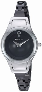 Invicta Black Dial Stainless Steel Band Watch #23270 (Women Watch)