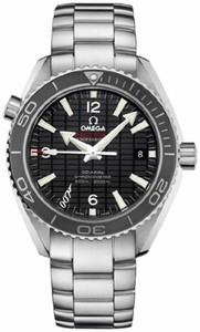 Omega 42mm Automatic Chronometer Planet Ocean Black Dial Stainless Steel Case With Stainless Steel Bracelet Watch #232.30.42.21.01.004 (Men Watch)