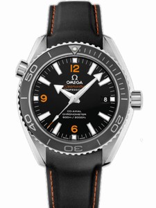 Omega 42mm Automatic Chronometer Planet Ocean Black Dial Stainless Steel Case With Black Rubber Strap Watch #232.32.42.21.01.005 (Men Watch)