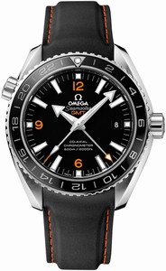 Omega Seamaster Automatic Chronometer Planet Ocean GMT 600M Black Rubber Watch# 232.32.44.22.01.002 (Men Watch)