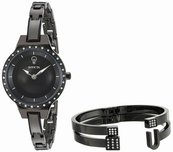 Invicta Black Dial Stainless Steel Band Watch #23329 (Women Watch)