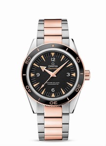 Omega Seamaster Master Co-Axial Chronometer 18k Rose Gold and Stainless Steel Watch# 233.20.41.21.01.001 (Men Watch)