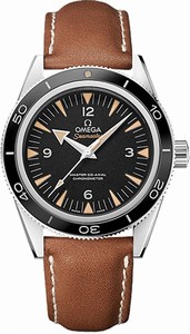 Omega Black Dial Leather Band Watch #233.32.41.21.01.002 (Men Watch)