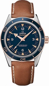 Omega Blue Dial Leather Band Watch #233.62.41.21.03.001 (Men Watch)