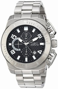 Invicta Black Dial Stainless Steel Band Watch #23400 (Men Watch)