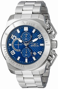 Invicta Blue Dial Stainless Steel Band Watch #23404 (Men Watch)