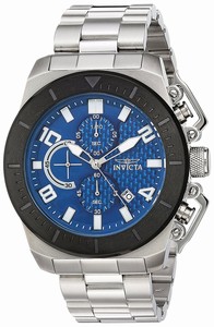 Invicta Blue Dial Stainless Steel Band Watch #23405 (Men Watch)