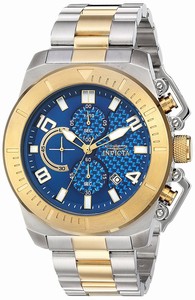 Invicta Blue Dial Stainless Steel Band Watch #23407 (Men Watch)