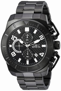 Invicta Black Dial Stainless Steel Band Watch #23409 (Men Watch)