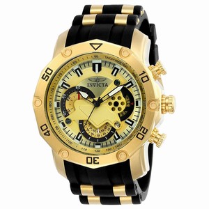 Invicta Gold Quartz Watch #23427 (Men Watch)