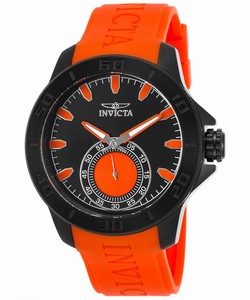 Invicta I Force Quartz Analog Orange Polyurethane Watch # 23522 (Men Watch)