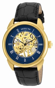 Invicta Blue Skeleton Hand Wind Watch #23536 (Men Watch)