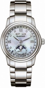Blancpain Automatic Stainless Steel Mother Of Pearl Dial Stainless Steel Polished Band Watch #2360-1191A-71 (Women Watch)
