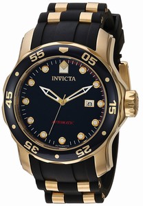 Invicta Pro Diver Automatic Date Black Polyurethane Watch # 23628 (Men Watch)
