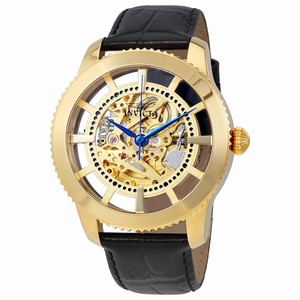 Invicta White (gold Skeleton) Automatic Watch #23638 (Men Watch)