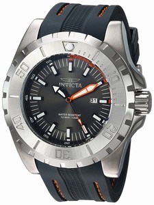Invicta Pro Diver Quartz Analog Date Grey Polyurethane Watch # 23737 (Men Watch)