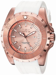 Invicta Rose Gold Dial Stainless Steel Band Watch #23741 (Men Watch)