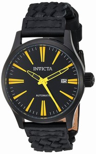 Invicta I Force Automatic Date Black Leather Watch # 23779 (Men Watch)