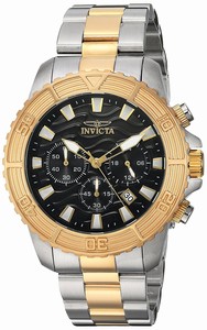 Invicta Black Dial Stainless Steel Band Watch #24003 (Men Watch)