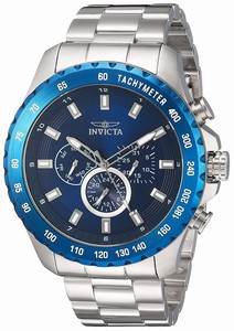 Invicta Blue Dial Stainless Steel Band Watch #24212 (Men Watch)