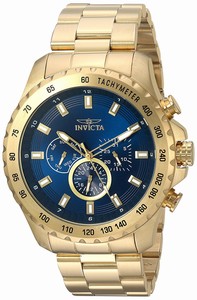 Invicta Blue Dial Stainless Steel Band Watch #24213 (Men Watch)