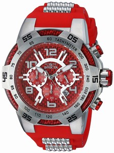 Invicta Red Dial Stainless steel Band Watch # 24230 (Men Watch)