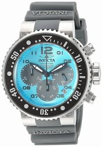 Invicta Pro Diver Quartz Chronograph Date Grey Silicone Watch # 24292 (Men Watch)