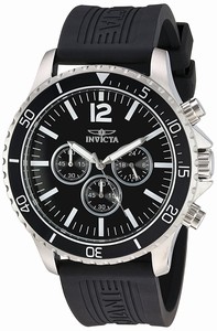 Invicta Black Dial Stainless steel Band Watch # 24393 (Men Watch)