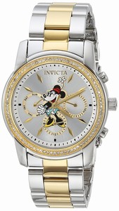 Invicta Silver Dial Stainless Steel Band Watch #24394 (Women Watch)