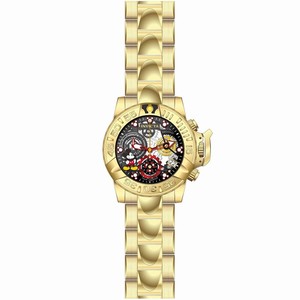 Invicta Gunmetal Skeleton Dial Uni-directional Rotating Band Watch #24507 (Men Watch)