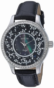 Invicta Black Mother Of Pearl Quartz Watch #24592 (Women Watch)