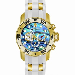 Invicta Quartz Chronograph Date White Polyurethane Watch # 24840 (Men Watch)