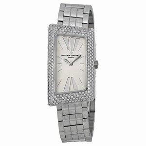 Vacheron Constantin Quartz Dial color Silver Watch # 25515/U01G-9233 (Men Watch)