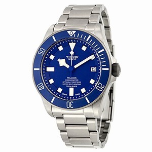Tudor Automatic Blue Dial Date Titanium Watch#25600TB (Men Watch)