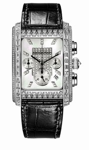 Audemars Piguet Automatic 18kt White Gold Mother Of Pearl Chronograph Dial Black Crocodile Leather Band Watch #25952BC.ZZ.D001CR.01 (Men Watch)
