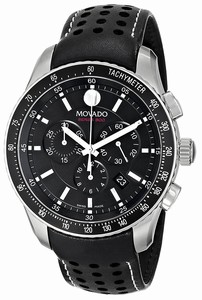 Movado Swiss quartz Dial color Black Watch # 2600096 (Men Watch)