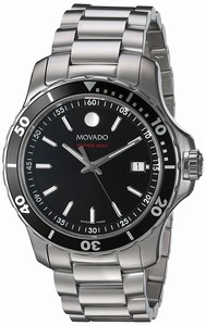 Movado Swiss quartz Dial color Black Watch # 2600135 (Men Watch)