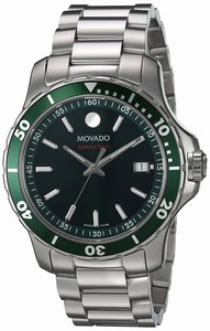 Movado Swiss quartz Dial color Green Watch # 2600136 (Men Watch)